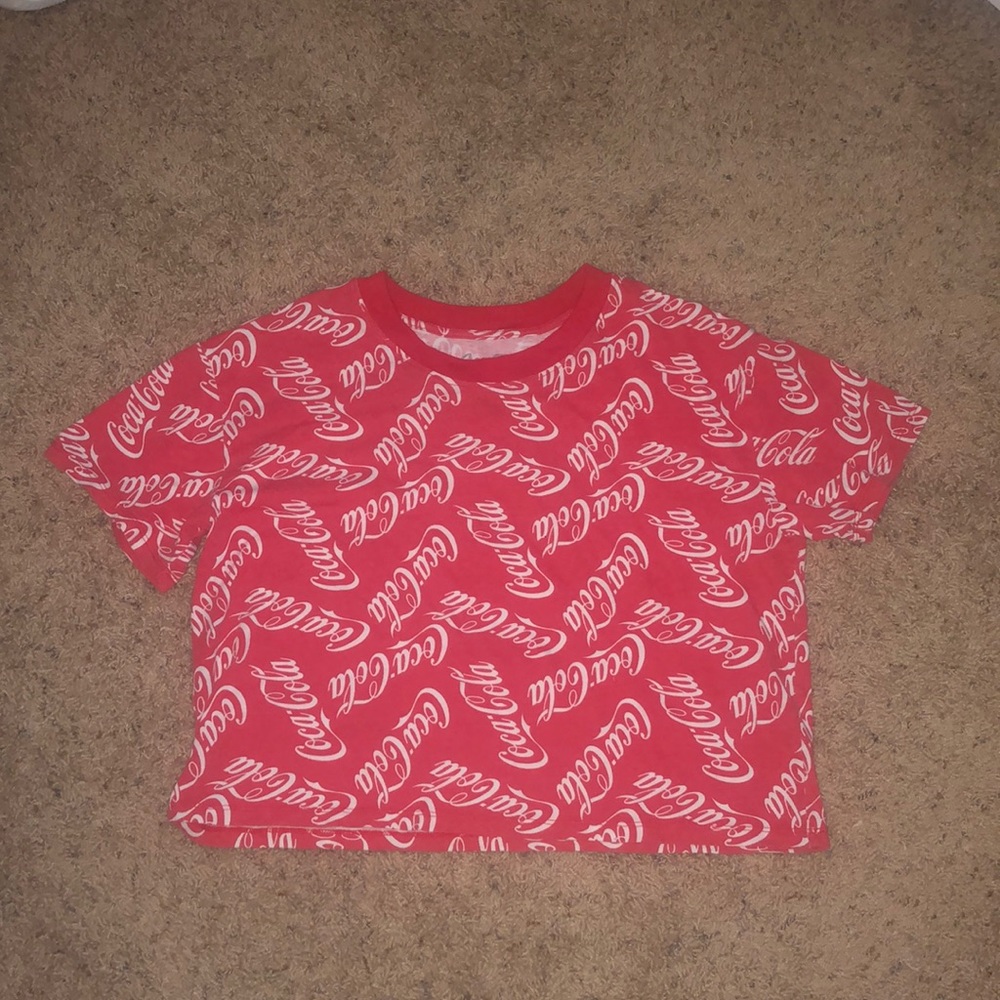 Rue 21 Coca Cola cropped t shirt